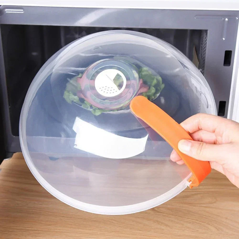 Microwave Splatter Guard with Steam Vent and Handle