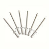 A set of heavy-duty pop rivet gun rivets and tools.