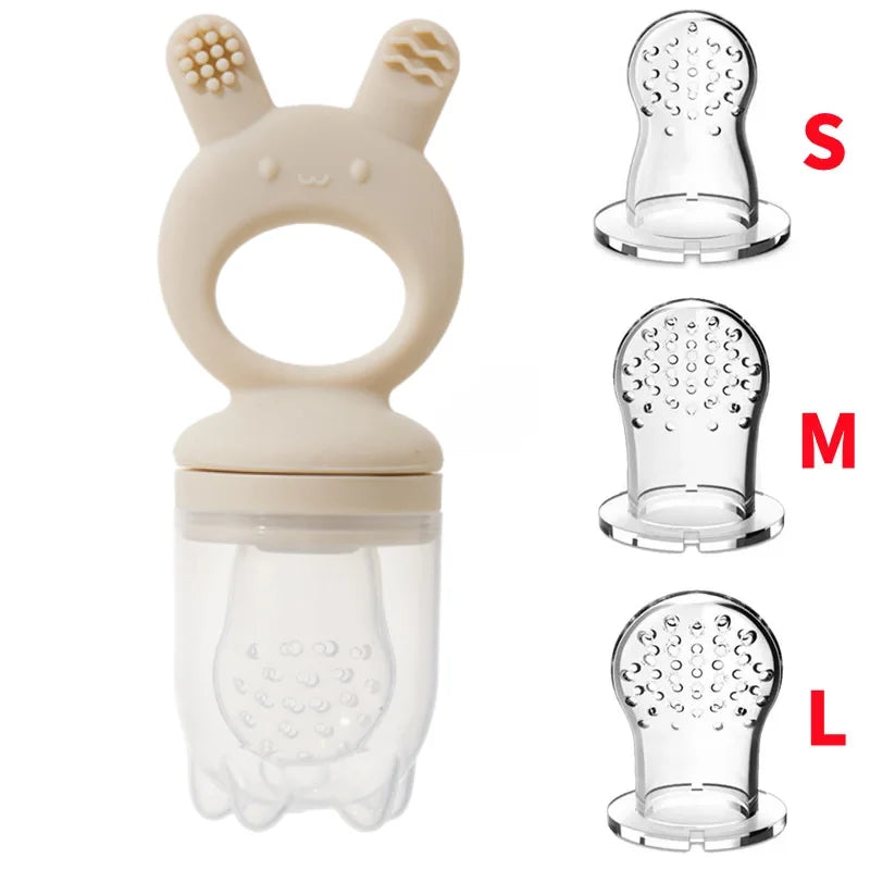 BPA-Free Silicone Baby Food Feeder and Popsicle Mold Set