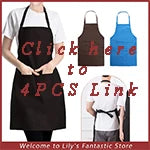 Adjustable Solid Color Kitchen Apron with Pocket