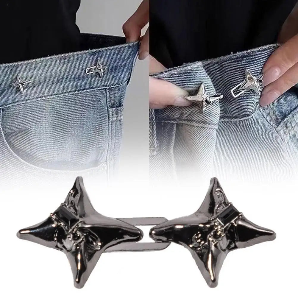 Adjustable Four-Point Star Waist Tightening Buckle
