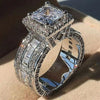 Halo Zircon Statement Ring