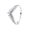 Sterling Silver Heart Ring with Cubic Zirconia