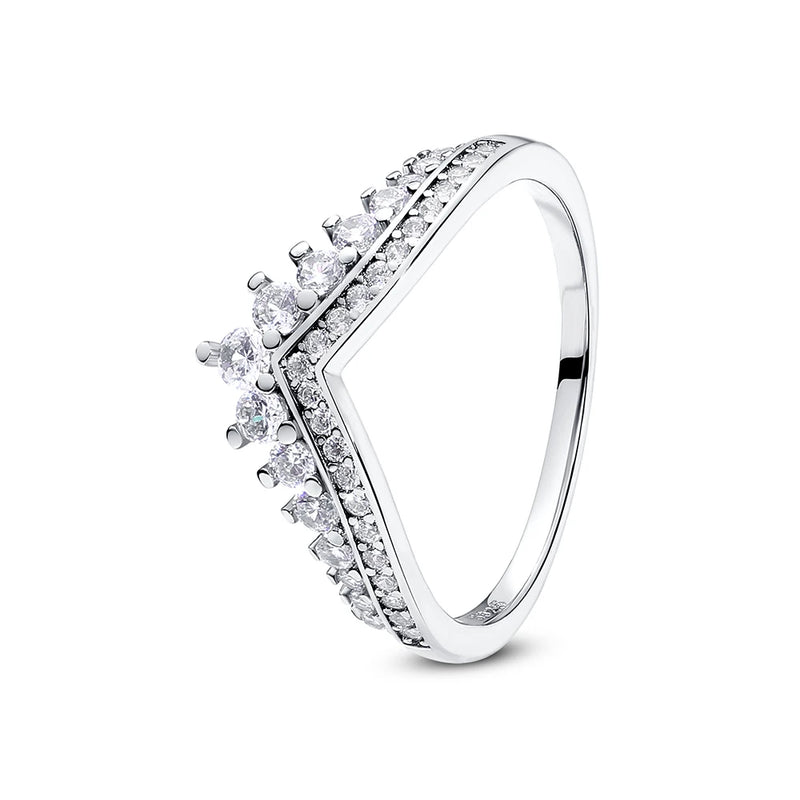 Sterling Silver Heart Ring with Cubic Zirconia