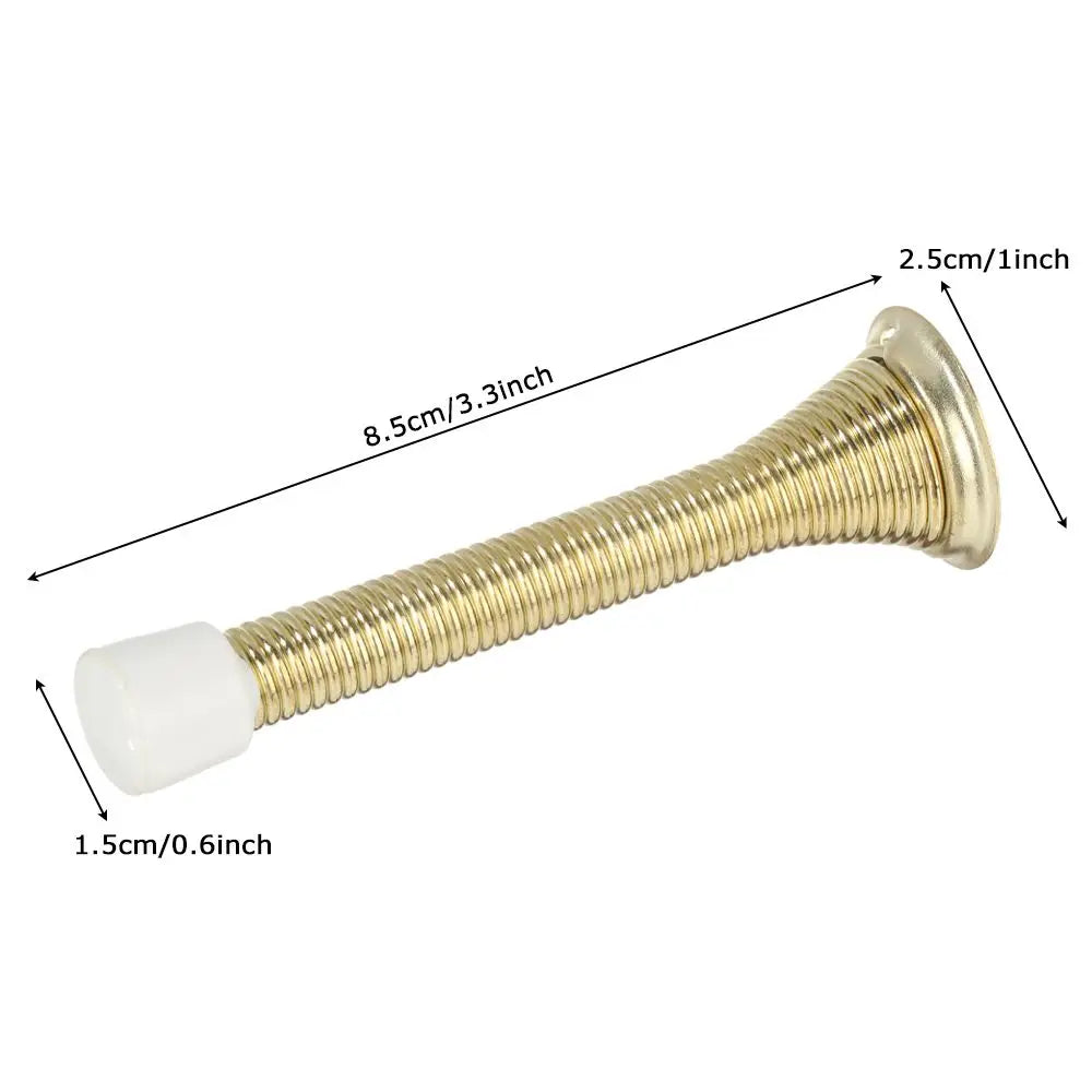 Iron Spring Door Stopper with Wall Protector