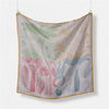 Palm Tree Print Twill Silk Square Scarf
