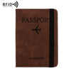 Vintage PU Travel Passport Holder with RFID Protection