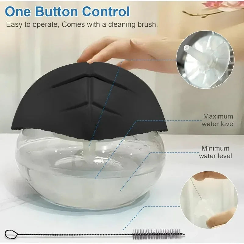 Water-Based Air Purifier with LED Mood Light