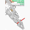Foldable Multifunctional Wire Stripping Pliers with Voltage Detection