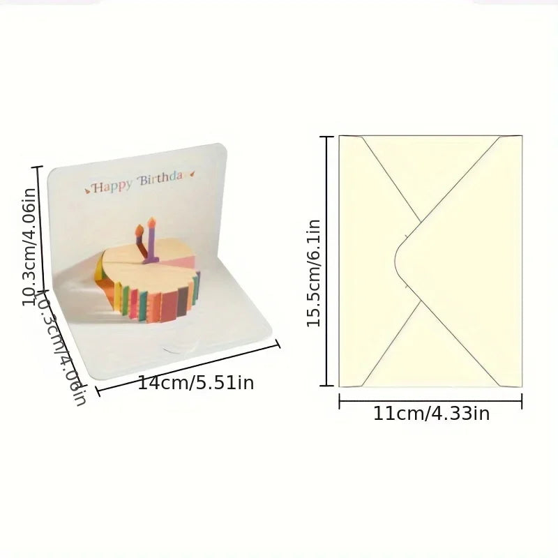 3D Pop-Up Birthday Card with Envelope