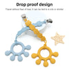 Silicone Baby Teether Ring with Sensory Beads