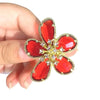 Crystal Flower Statement Ring