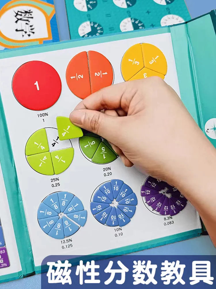 Magnetic Fraction Puzzle Set for Hands-On Math Learning