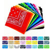 Paisley Bandana Square Scarf – 55cm Cotton Blend for Men and Women