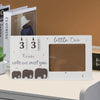 Wooden Pregnancy Countdown Picture Frame with Ultrasound Slot
