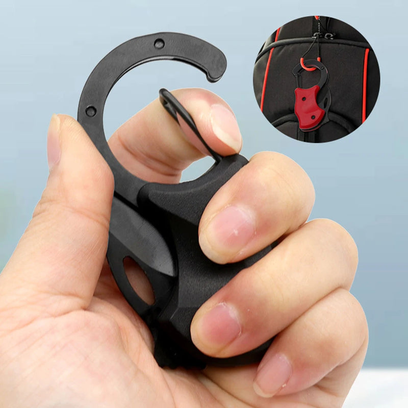 Compact Folding Utility Knife with Keychain