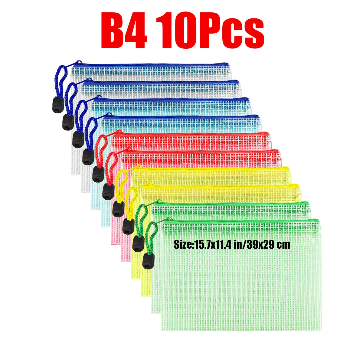 Clear Waterproof Zipper Document Organizer