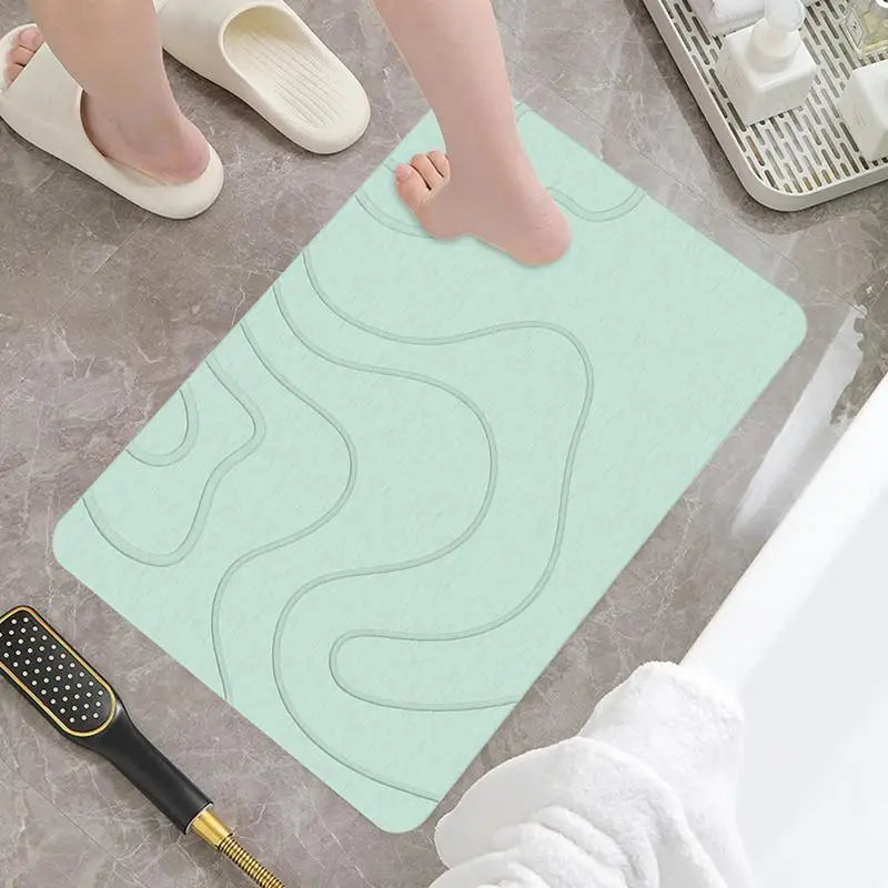 Non-Slip Cotton Bath Mat with Strong Suction
