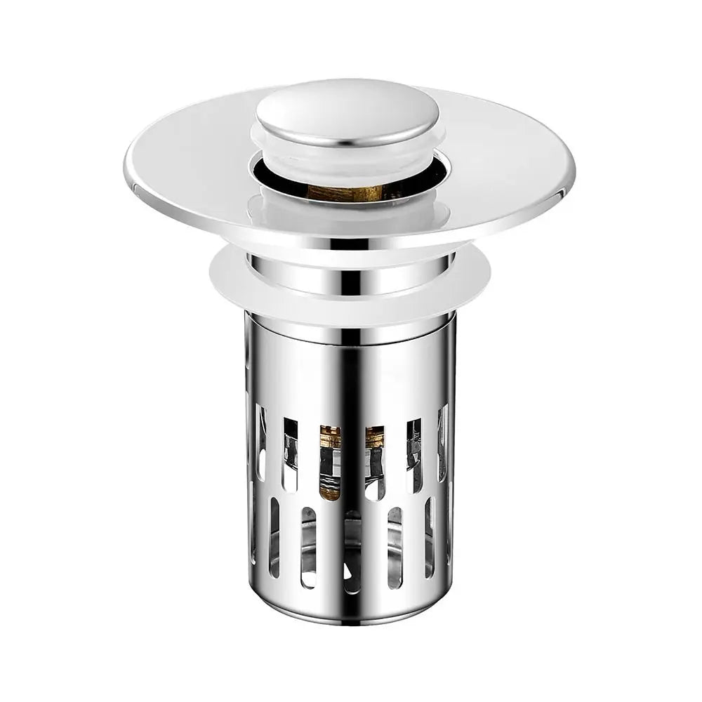 Brass Sink Drain Strainer with Removable Hair Catcher