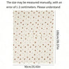 A beige stroller cover fabric featuring a repeating pattern of small, reddish-brown shapes.