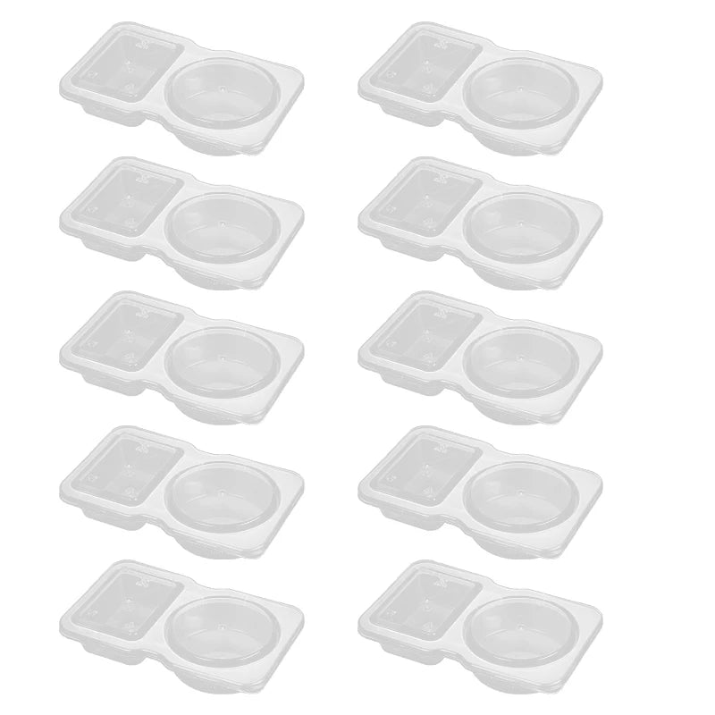 Double-Compartment Portable Seasoning & Snack Containers