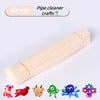 Beige pipe cleaners craft set featuring various animal shapes like a horse, bird, and frog.
