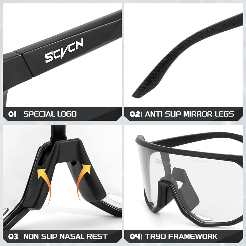 Photochromic Cycling Sunglasses