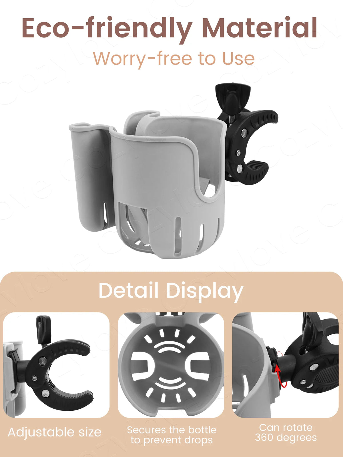 2-in-1 Stroller & Bike Cup Holder with Phone Slot