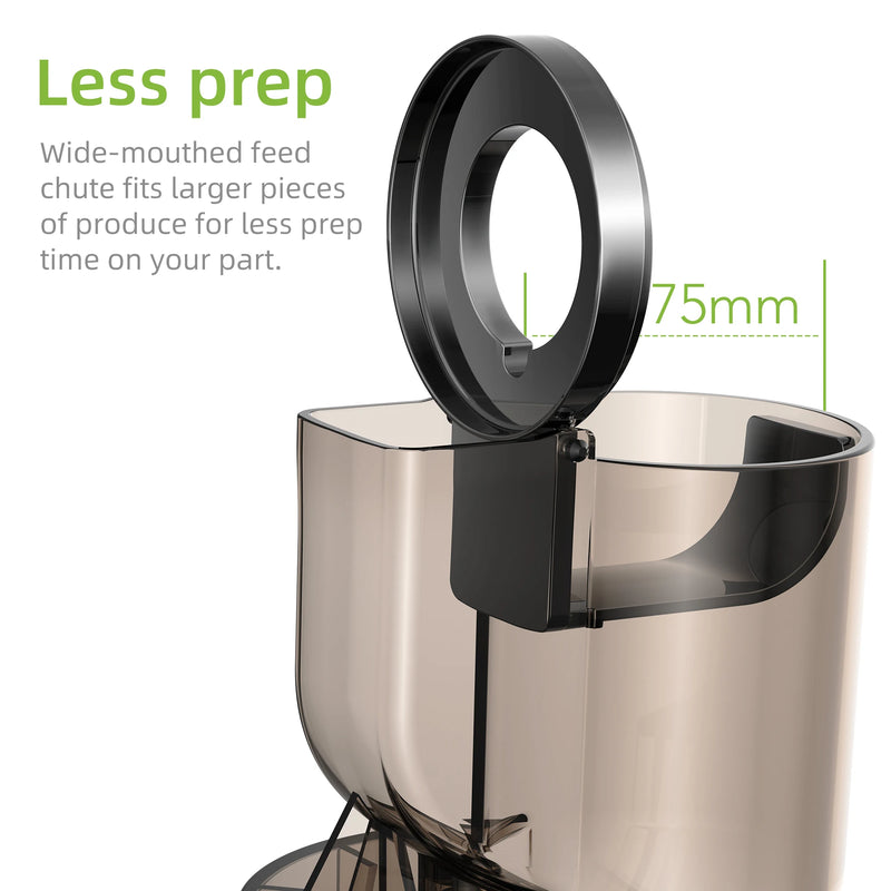 Slow Masticating Cold Press Juicer with Wide Feed Chute