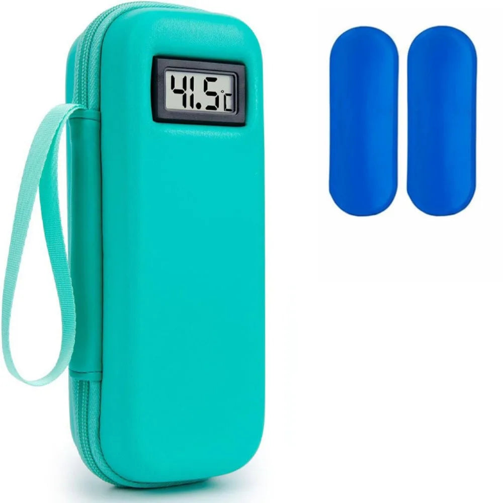 Insulin Cooler Travel Case with Digital Thermometer Display