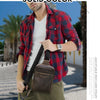 Genuine Leather Crossbody Sling Bag for Men