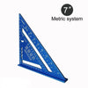 7-Inch Aluminum Alloy Speed Square for Carpentry & Woodworking