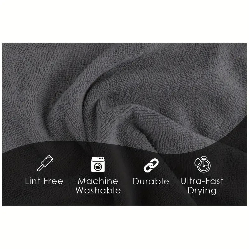 Lint-Free Microfiber Cleaning Cloths (4-Pack)