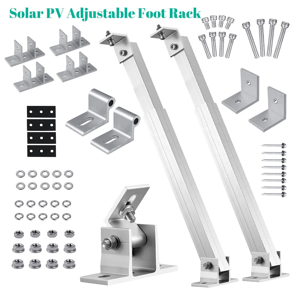 Adjustable Aluminum Solar Panel Mounting Bracket Kit
