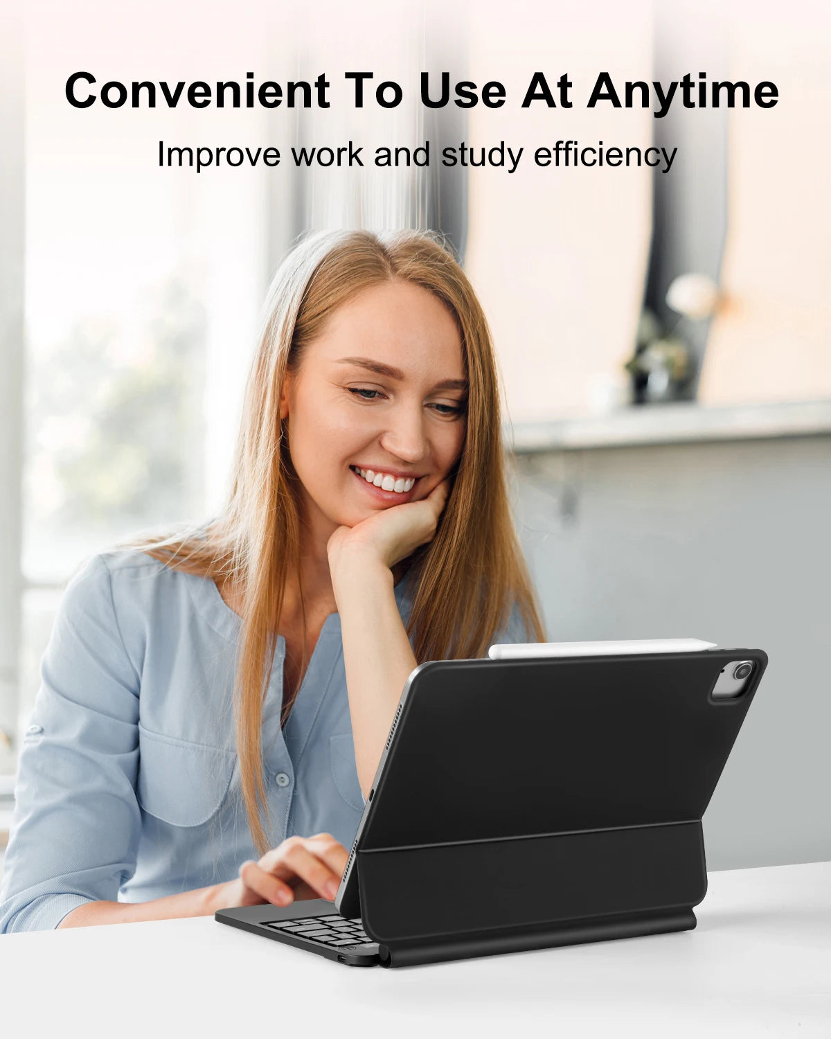 Slim Bluetooth Keyboard Case for iPad Air