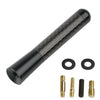 Black carbon fiber short radio antenna with mounting hardware included