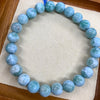 Bracelet en perles de Larimar naturel et cuivre
