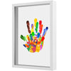 Familien-Handabdruck-Souvenirset mit Holzrahmen