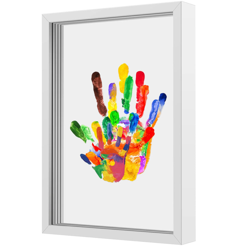 Familien-Handabdruck-Souvenirset mit Holzrahmen