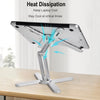Foldable Aluminum Laptop Stand with 360° Rotation