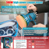 Cordless Electric Car Polisher & Buffer Kit with Dual Batteries