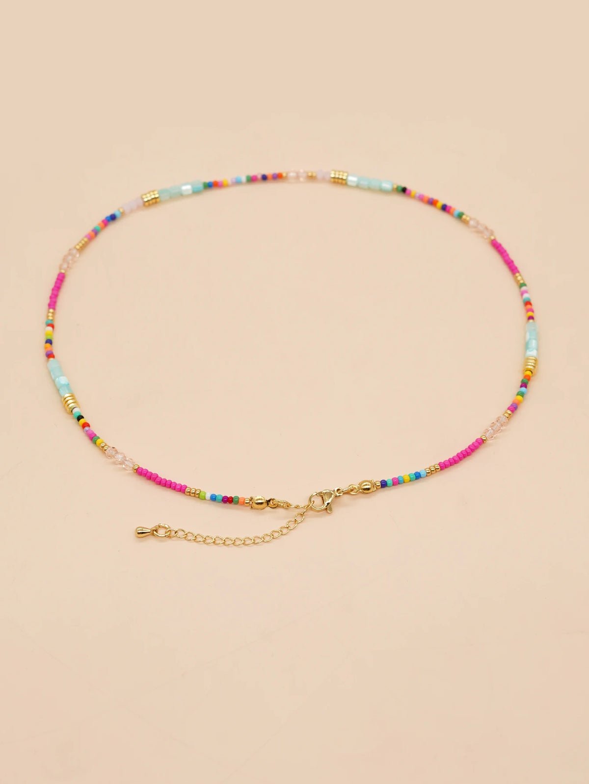 Bohemian Beaded Choker Necklace