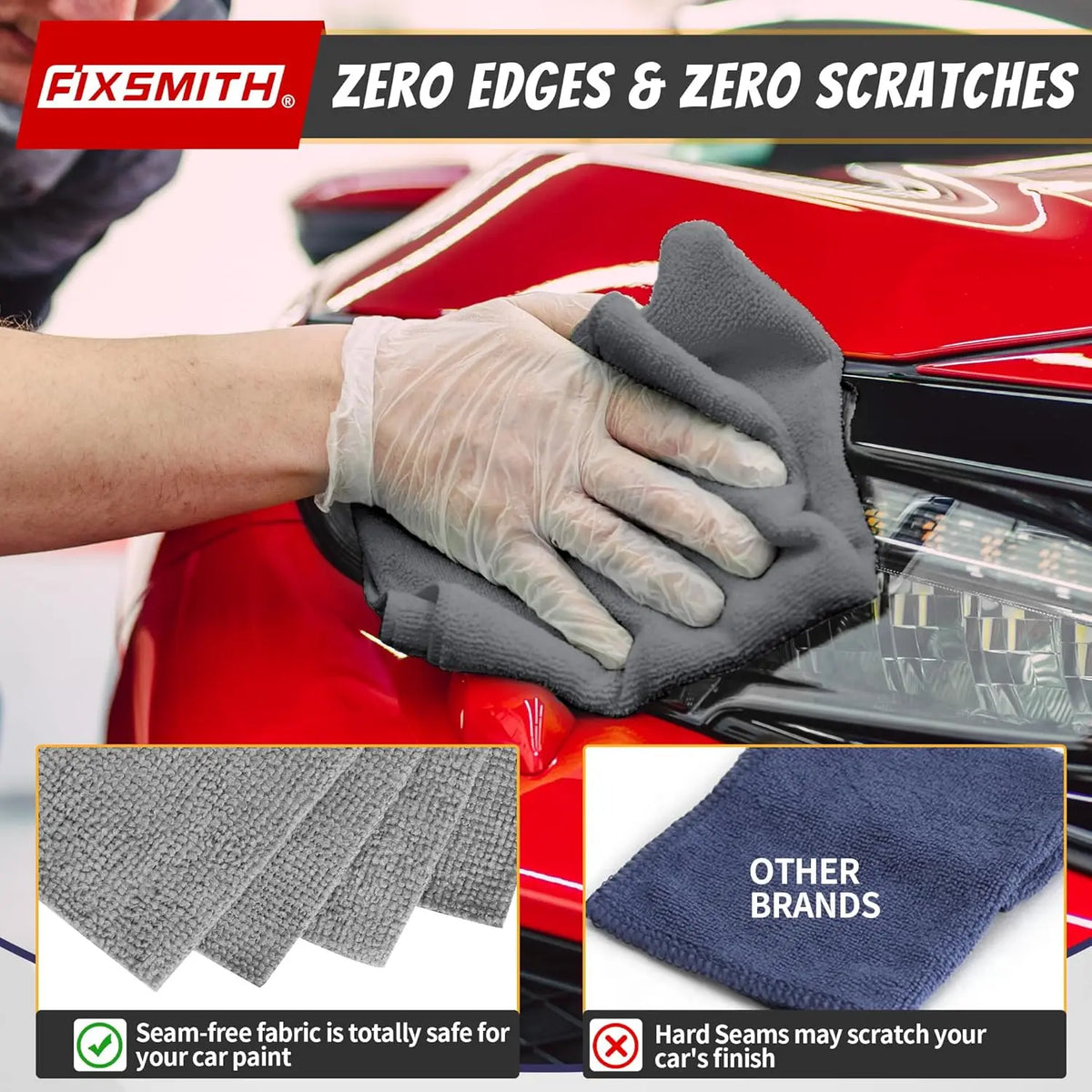 Premium Microfiber Car Cleaning Wipes