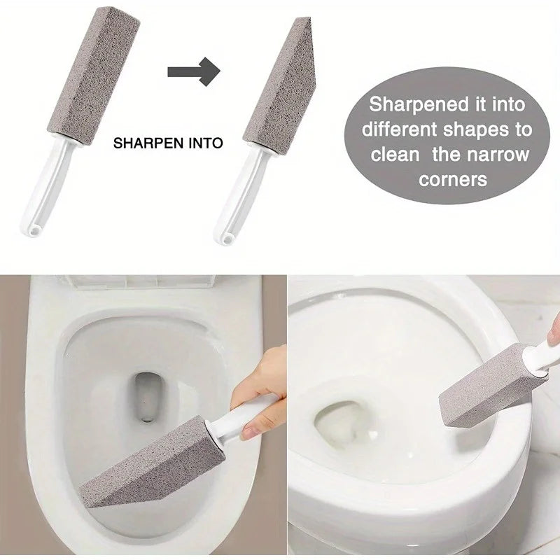 Pumice Stone with Handle for Toilet, Tile and Stain Removal