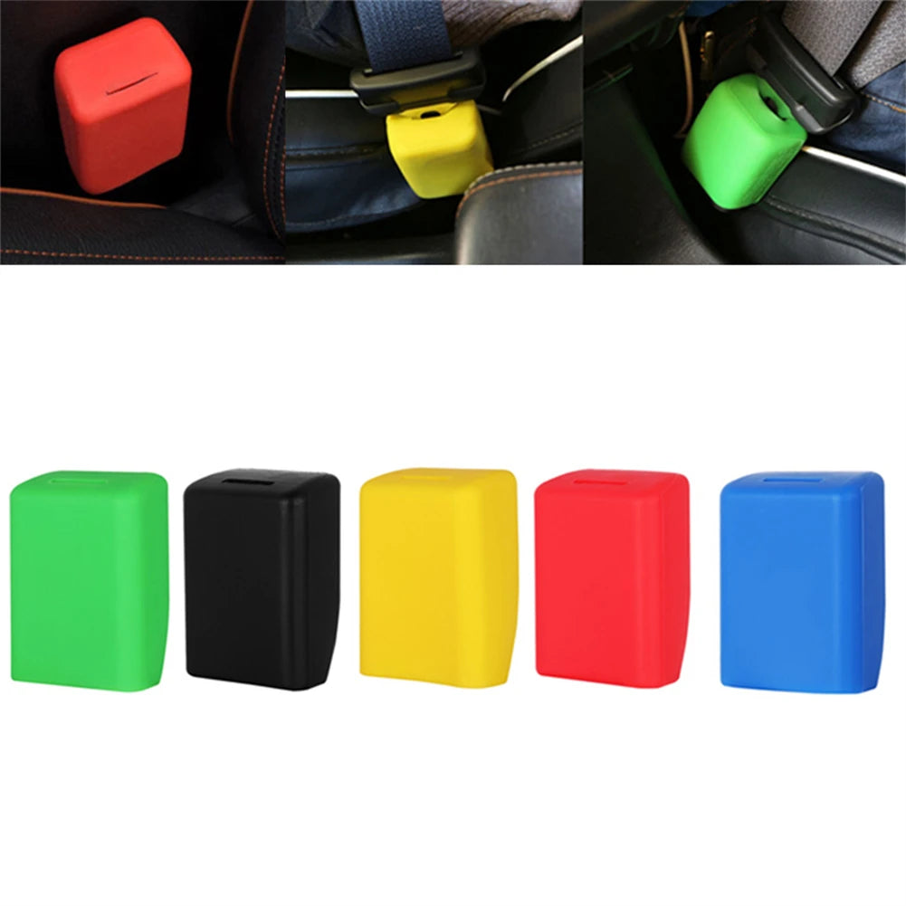 Silicone Seat Belt Buckle Cover – Anti-Scratch Car Interior Protector