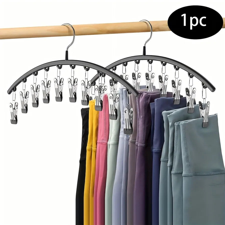 Space-Saving Closet Organizer with 10 Sturdy Clips