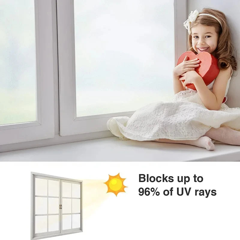 Frosted Static Cling Window Privacy Film