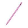 A pink universal capacitive stylus pen shown diagonally against a white background.