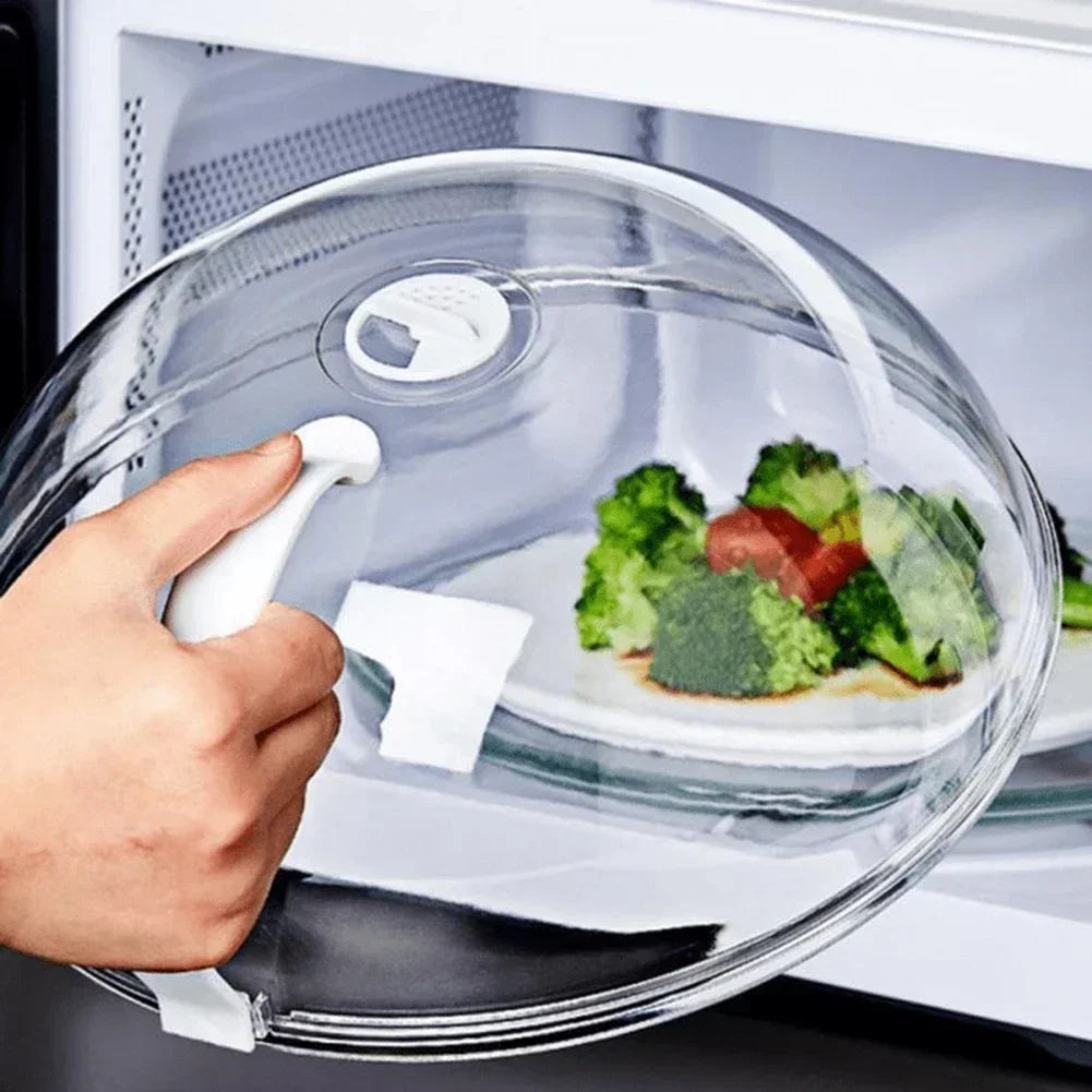 Microwave Splatter Guard with Steam Vent and Handle