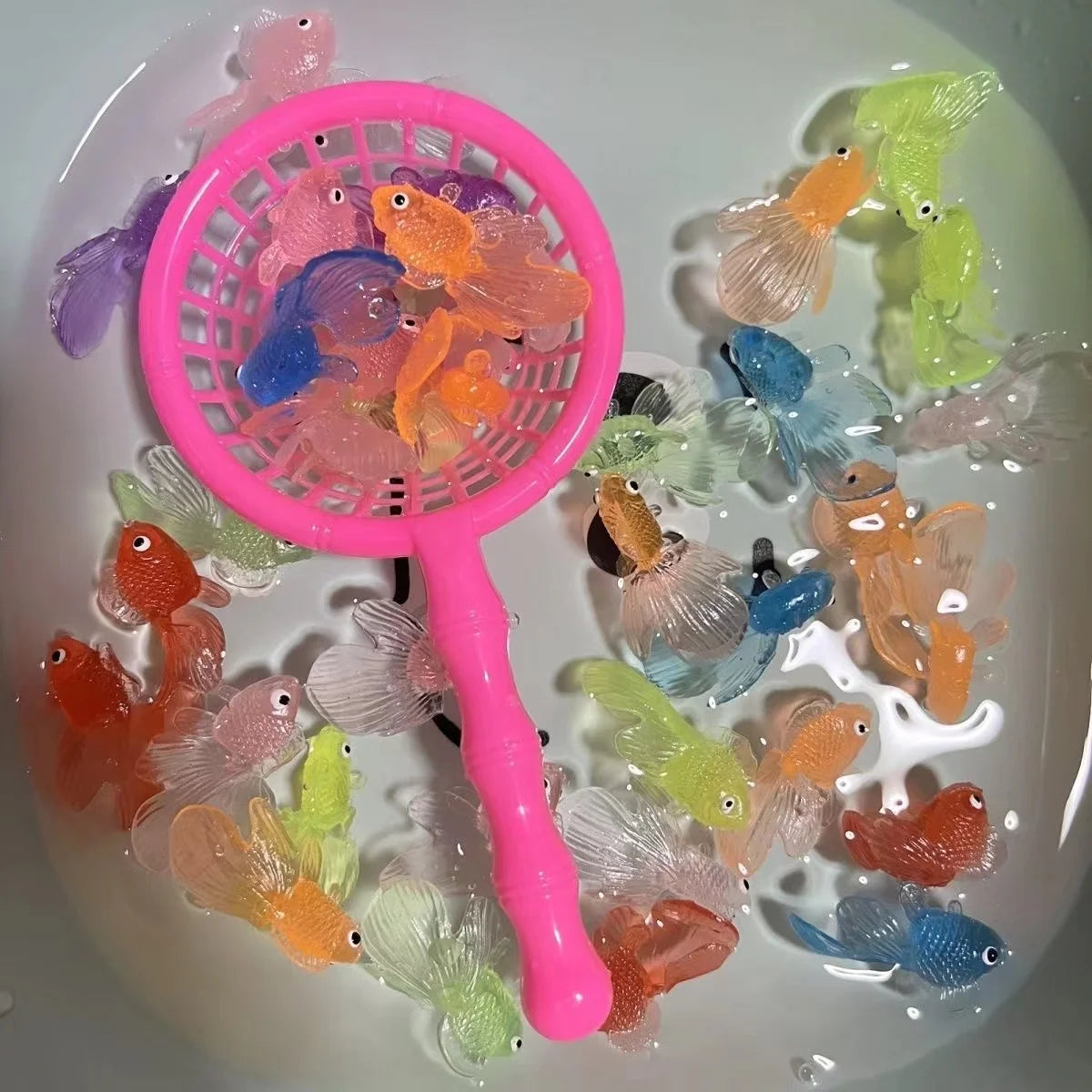 Adorable Kawaii Floating Goldfish Bath Toys - Set of 10